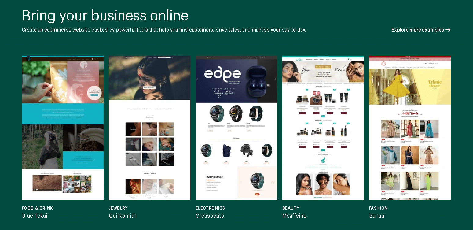 shopify for ecommerce website